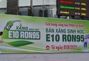 Hà Nội: Ngày mai 1/8 bắt đầu thí điểm bán xăng sinh học E10