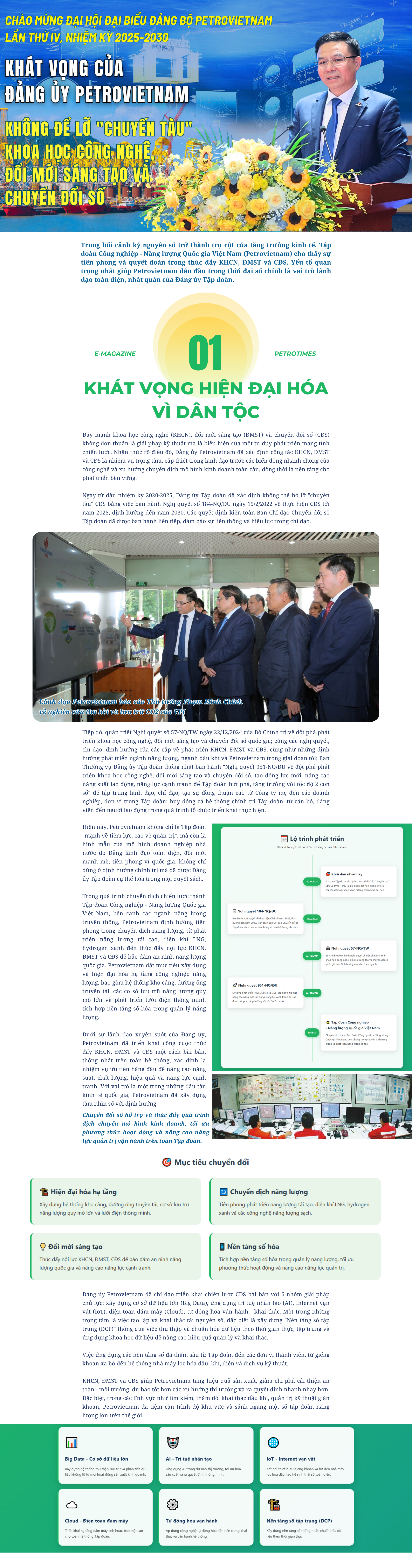 [P-Magazine] Khát vọng của Đảng ủy Petrovietnam: Không để lỡ 