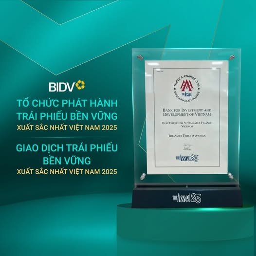 BID vào top 20 cổ phiếu phát triển bền vững nhất Việt Nam lần thứ II liên tiếp