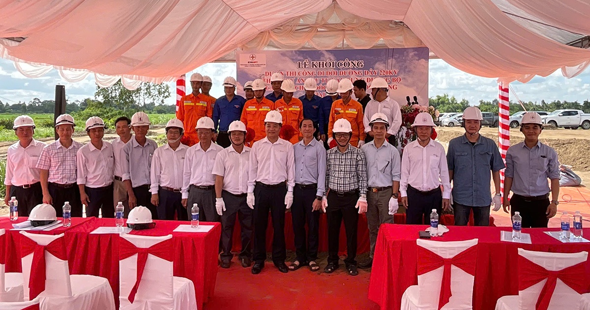 Công ty Truyền tải điện 4 khởi công di dời đường dây 220kV phục vụ cao tốc Châu Đốc – Cần Thơ – Sóc Trăng Công ty Truyền tải điện 4 khởi công di dời đường dây 220kV phục vụ cao tốc Châu Đốc - Cần Thơ - Sóc Trăng