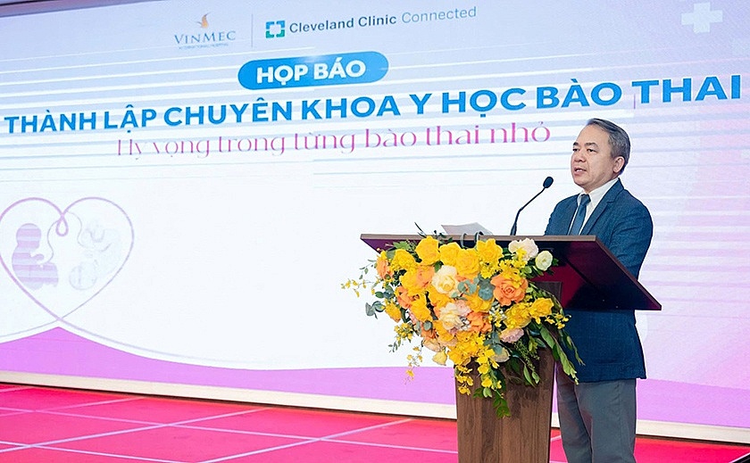 Vinmec ra mắt chuyên khoa y học bào thai – bước ngoặt điều trị trước sinh tại Việt Nam Vinmec ra mắt Chuyên khoa Y học Bào thai: Bước ngoặt điều trị trước sinh tại Việt Nam