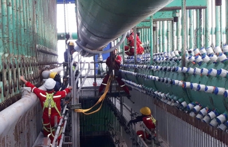 Lò hơi Long Phú 1 vào guồng lắp đặt, dự án bám sát tiến độ tổng thể