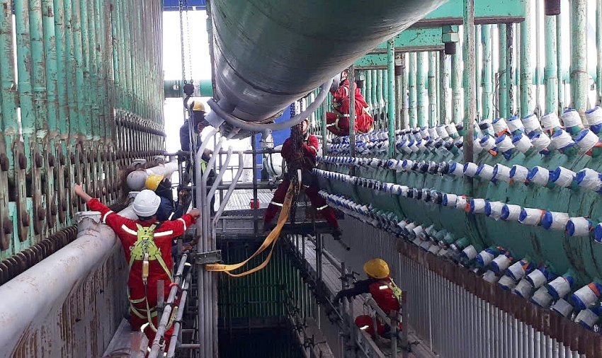 Lò hơi Long Phú 1 vào guồng lắp đặt, dự án bám sát tiến độ tổng thể