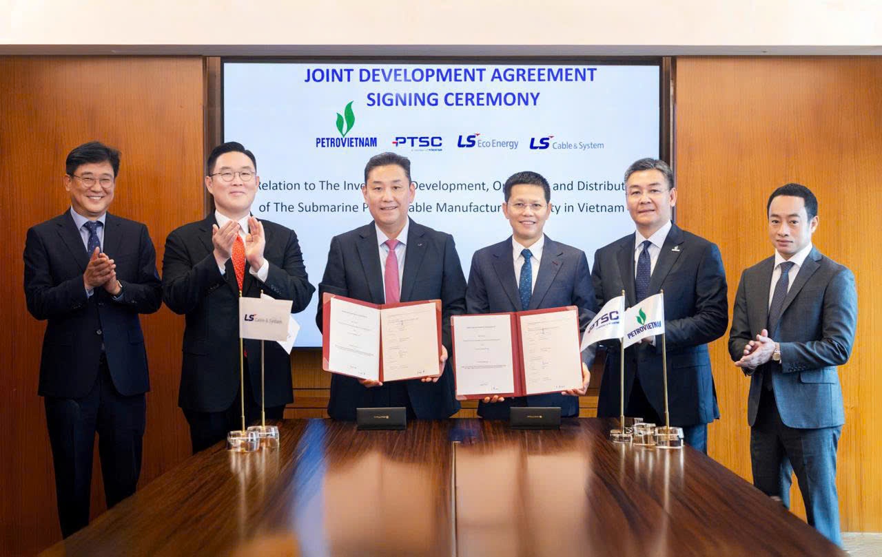 PTSC và LSEE ký kết thỏa thuận hợp tác chung phát triển nhà máy sản xuất cáp ngầm cao thế phục vụ các dự án năng lượng tái tạo