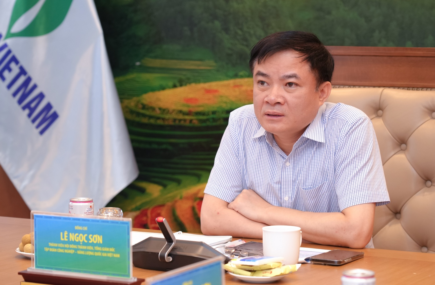 Tổng Giám đốc Petrovietnam Lê Ngọc Sơn: Petrovietnam sẽ tập trung triển khai đồng bộ các giải pháp quản trị danh mục đầu tư trên cả ba trụ cột phát triển: năng lượng, công nghiệp và dịch vụ kỹ thuật cao.