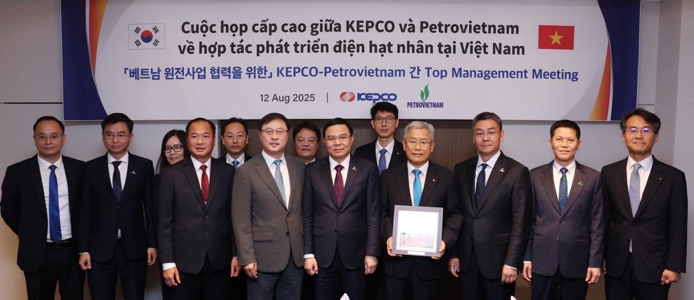 Lãnh đạo Petrovietnam và lãnh đạo KEPCO trao đổi về kế hoạch triển khai MOU