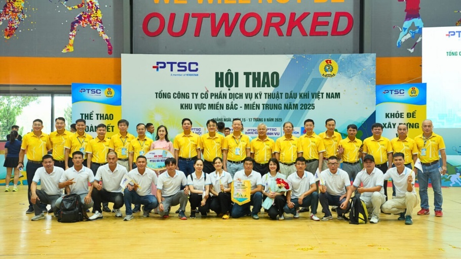 Khai mạc Hội thao Tổng Công ty PTSC khu vực miền Bắc – miền Trung năm 2025 Khai mạc Hội thao Tổng công ty PTSC khu vực miền Bắc - miền Trung năm 2025