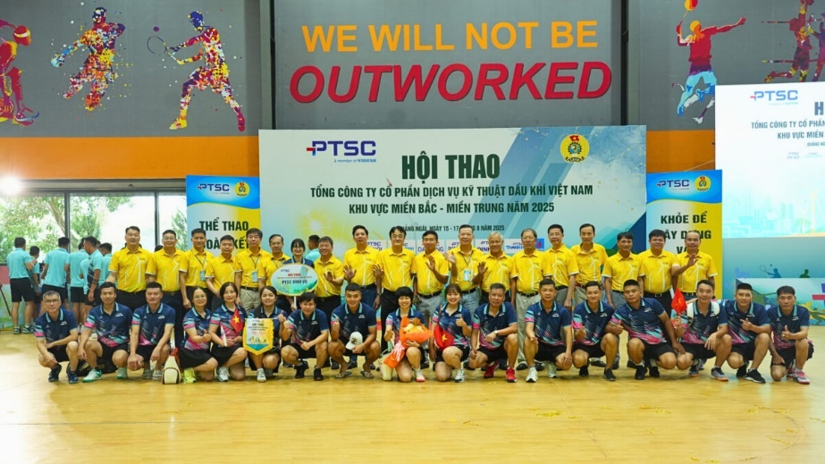 Khai mạc Hội thao Tổng Công ty PTSC khu vực miền Bắc – miền Trung năm 2025 Khai mạc Hội thao Tổng công ty PTSC khu vực miền Bắc - miền Trung năm 2025