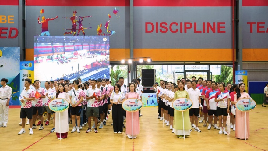Khai mạc Hội thao Tổng Công ty PTSC khu vực miền Bắc – miền Trung năm 2025 Khai mạc Hội thao Tổng công ty PTSC khu vực miền Bắc - miền Trung năm 2025