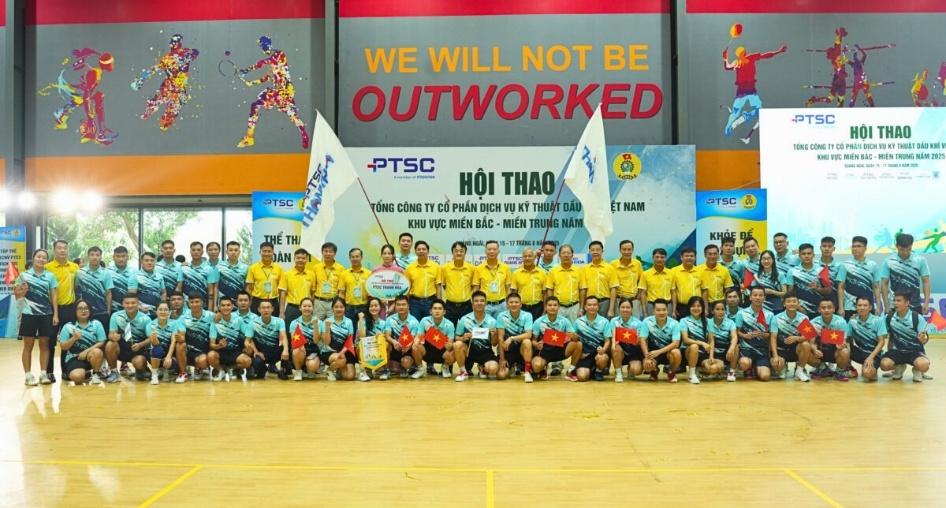 Khai mạc Hội thao Tổng Công ty PTSC khu vực miền Bắc – miền Trung năm 2025 Khai mạc Hội thao Tổng công ty PTSC khu vực miền Bắc - miền Trung năm 2025