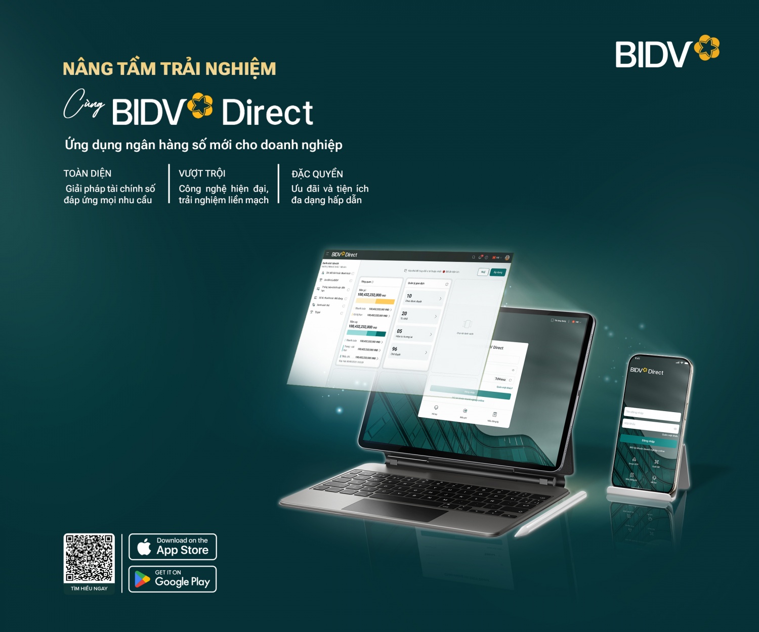 BIDV Direct - Ứng dụng số hữu ích dành cho khách hàng tổ chức
