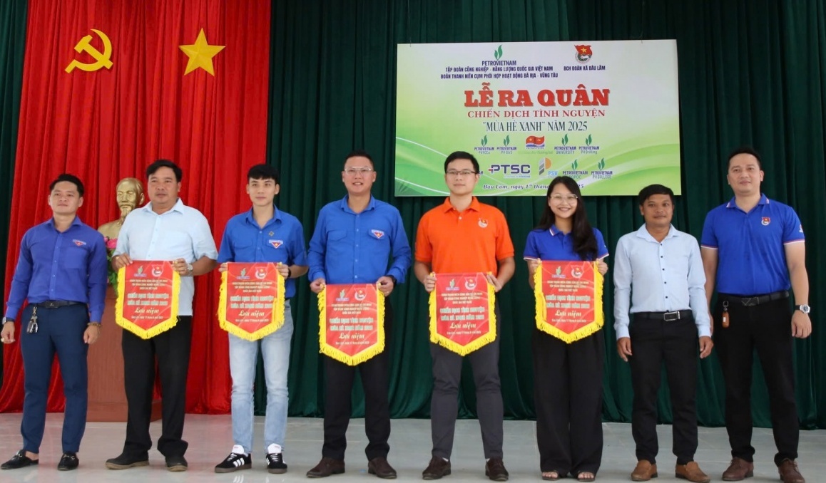 Cụm phối hợp hoạt động Bà Rịa - Vũng Tàu tổ chức Lễ ra quân chiến dịch tình nguyện Mùa hè xanh 2025