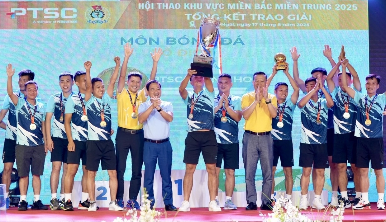 Hội thao PTSC khu vực miền Bắc - miền Trung năm 2025 thành công rực rỡ