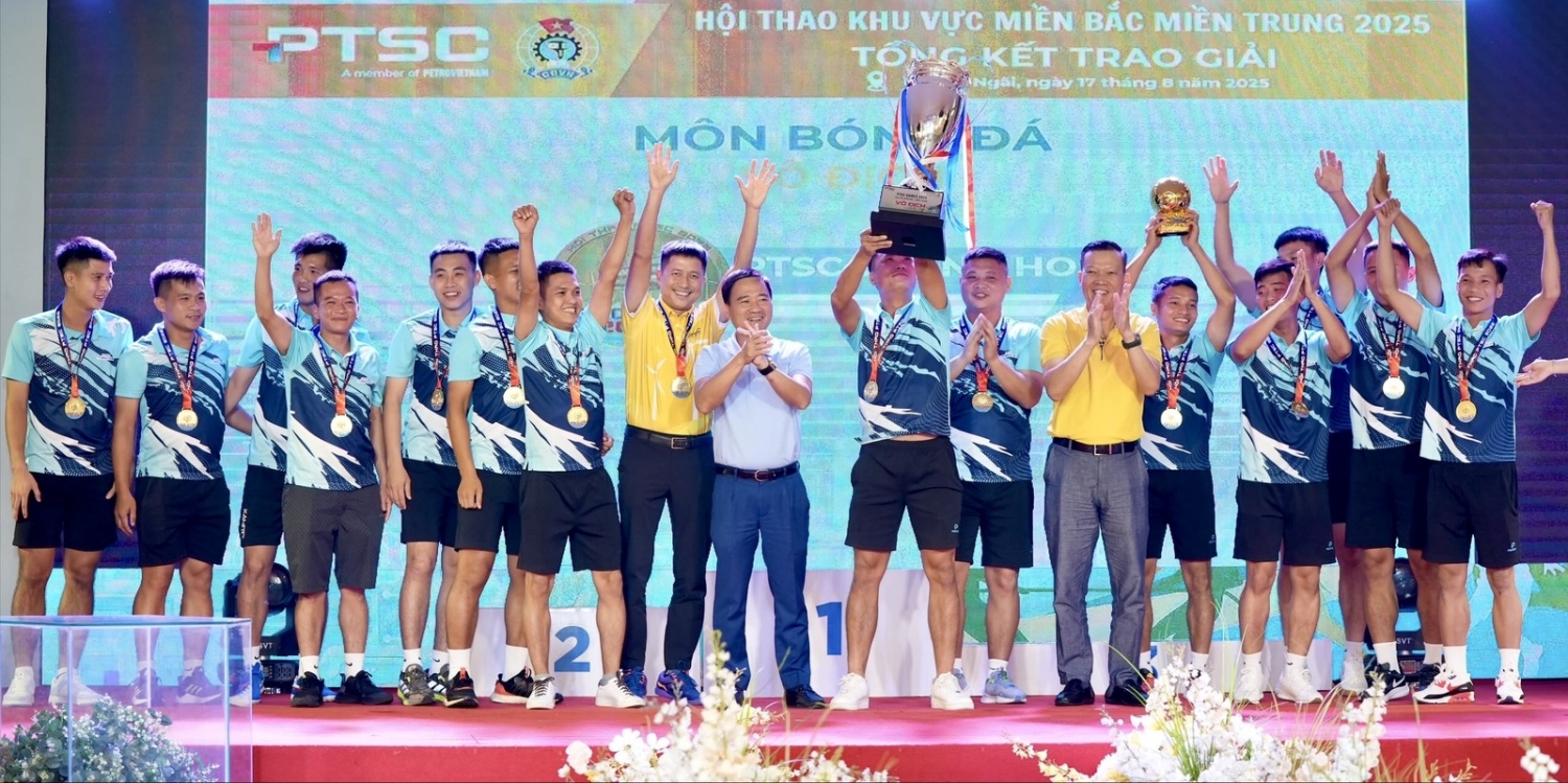 Hội thao PTSC khu vực miền Bắc - miền Trung năm 2025 thành công rực rỡ