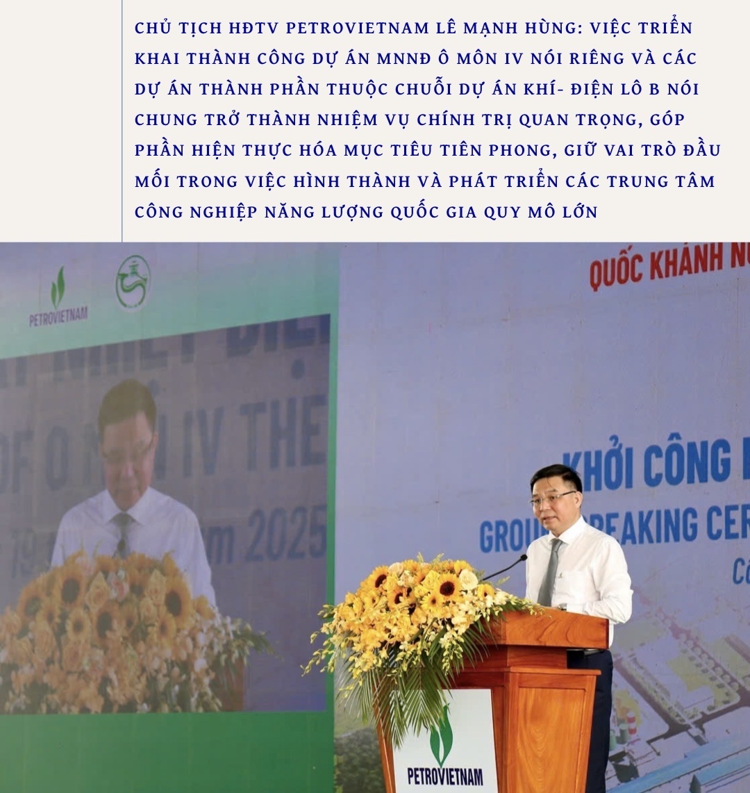 Khởi công NMNĐ Ô Môn IV - Nguồn động lực mới cho Đồng bằng sông Cửu Long Khởi công NMNĐ Ô Môn IV - Nguồn động lực mới cho Đồng bằng sông Cửu Long