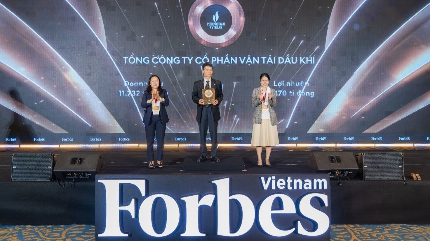 PVTrans lần thứ 5 được Forbes vinh danh trong Top 50 công ty niêm yết tốt nhất Việt Nam năm 2025