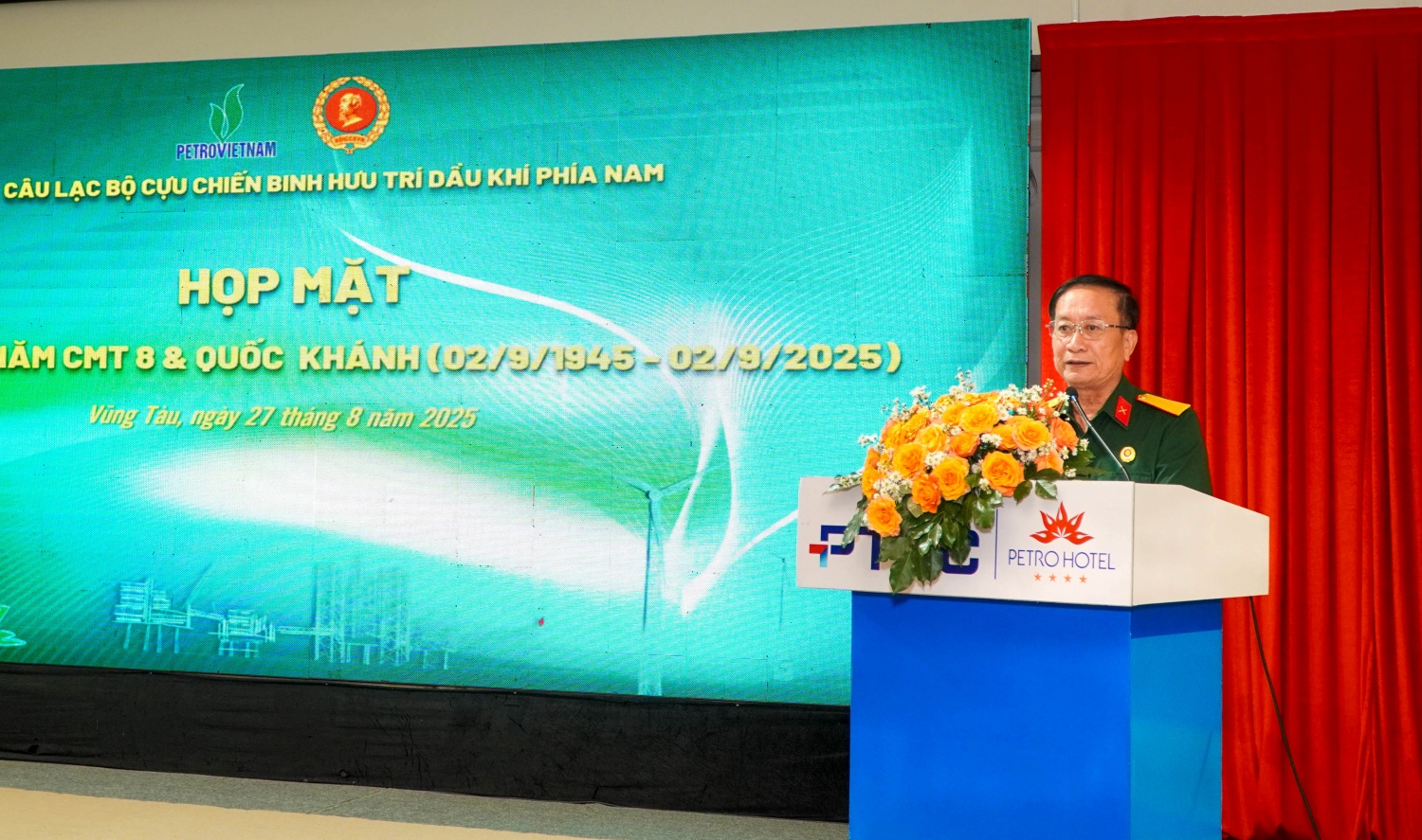 CLB Cựu chiến binh hưu trí Dầu khí phía Nam gặp mặt nhân kỷ niệm 80 năm CMT8 và Quốc khánh 2/9