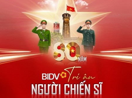 BIDV triển khai gói tín dụng nhà ở 8.000 tỷ “Tri ân người chiến sĩ” 
lãi suất ưu đãi 5,5%/năm