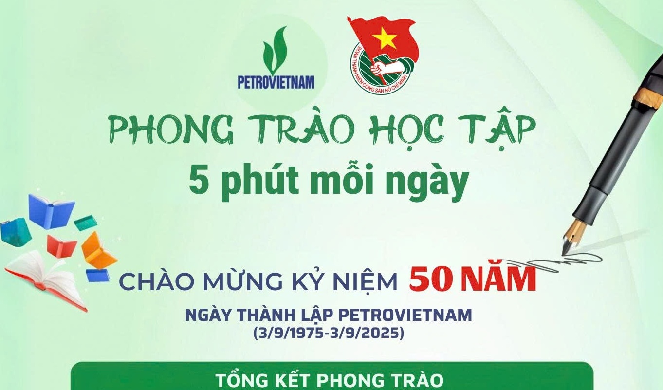Phong trào “Học tập 5 phút mỗi ngày”: Lan tỏa khát vọng tri thức trong tuổi trẻ Petrovietnam