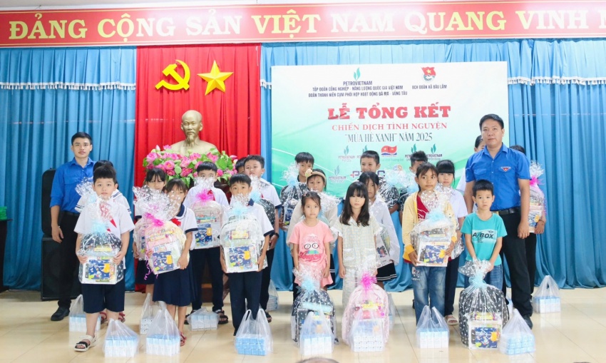 Cụm phối hợp hoạt động Bà Rịa - Vũng Tàu tổng kết Chiến dịch Mùa hè xanh 2025: Những dấu ấn từ trái tim nhiệt huyết