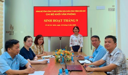 Đảng bộ PVMR tiếp tục đổi mới, nâng cao chất lượng sinh hoạt chi bộ trong giai đoạn mới