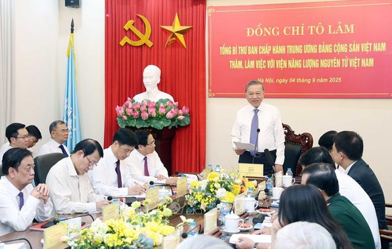 Tổng Bí thư Tô Lâm: Phát triển ứng dụng năng lượng nguyên tử phải là chiến lược lâu dài