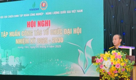 Hội CCB Petrovietnam tập huấn công tác tổ chức Đại hội nhiệm kỳ 2025 - 2030