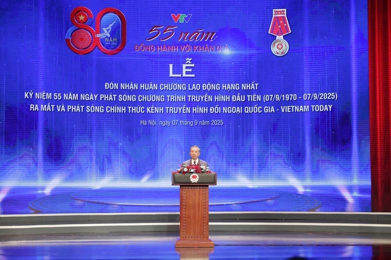 Tổng Bí thư Tô Lâm trao Huân chương Lao động hạng Nhất tặng Đài Truyền hình Việt Nam Tổng Bí thư Tô Lâm trao Huân chương Lao động hạng Nhất tặng Đài Truyền hình Việt Nam