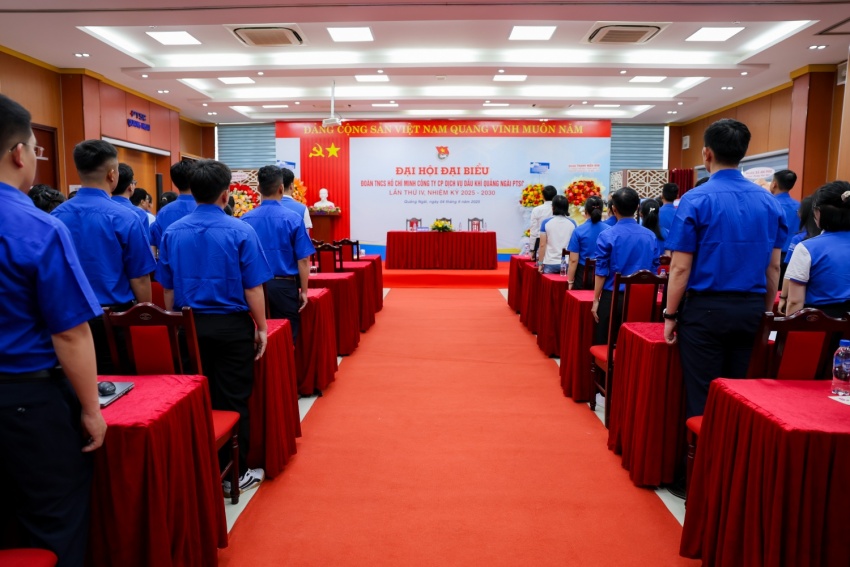 Đoàn Thanh niên PTSC Quảng Ngãi tổ chức Đại hội lần thứ IV Đoàn cơ sở PTSC Quảng Ngãi: Phát huy sức trẻ, trí tuệ, khẳng định vai trò tiên phong