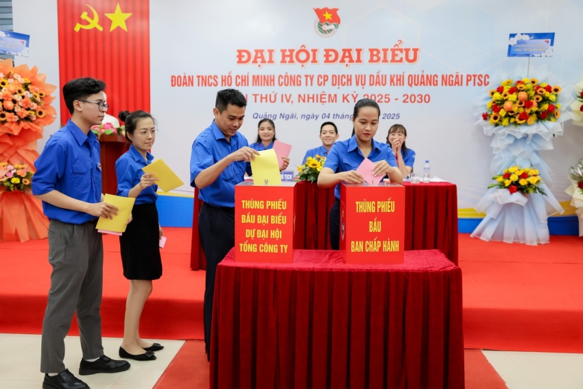 Đoàn Thanh niên PTSC Quảng Ngãi tổ chức Đại hội lần thứ IV Đoàn cơ sở PTSC Quảng Ngãi: Phát huy sức trẻ, trí tuệ, khẳng định vai trò tiên phong