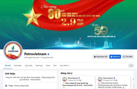 Fanpage Petrovietnam đạt tick xanh - Kênh thông tin chính thống, lan tỏa mạnh mẽ