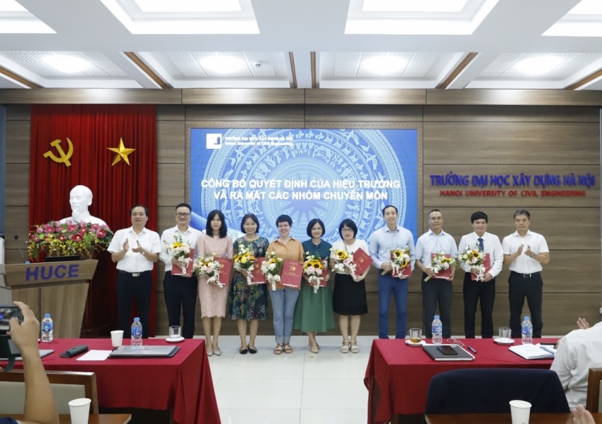 Trường Đại học Xây dựng Hà Nội: Bổ nhiệm Phó Viện trưởng Viện Địa kỹ thuật và Công trình, ra mắt các nhóm chuyên môn