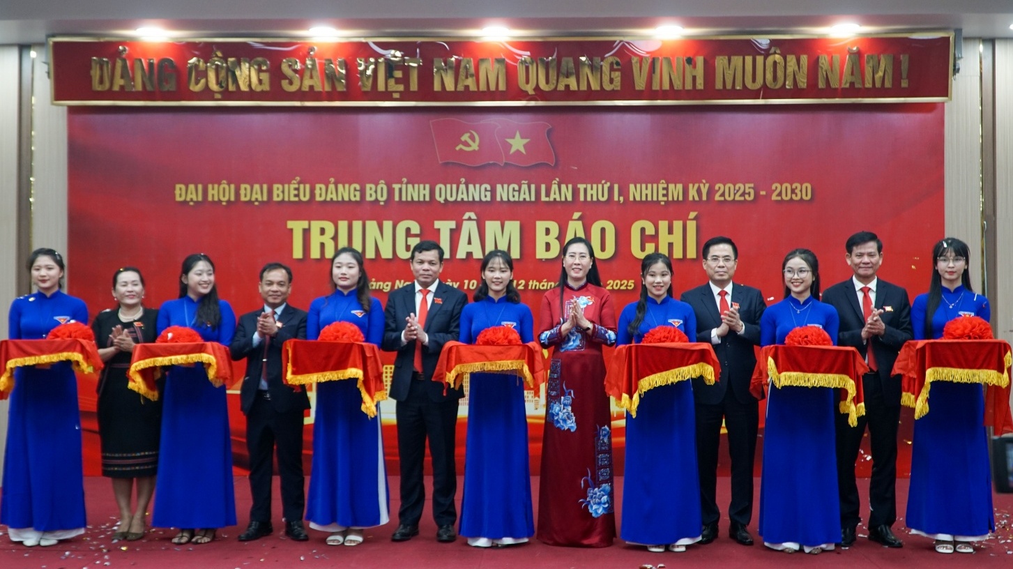 Quảng Ngãi: Khai trương Trung tâm báo chí phục vụ Đại hội đại biểu Đảng bộ tỉnh nhiệm kỳ 2025-2030