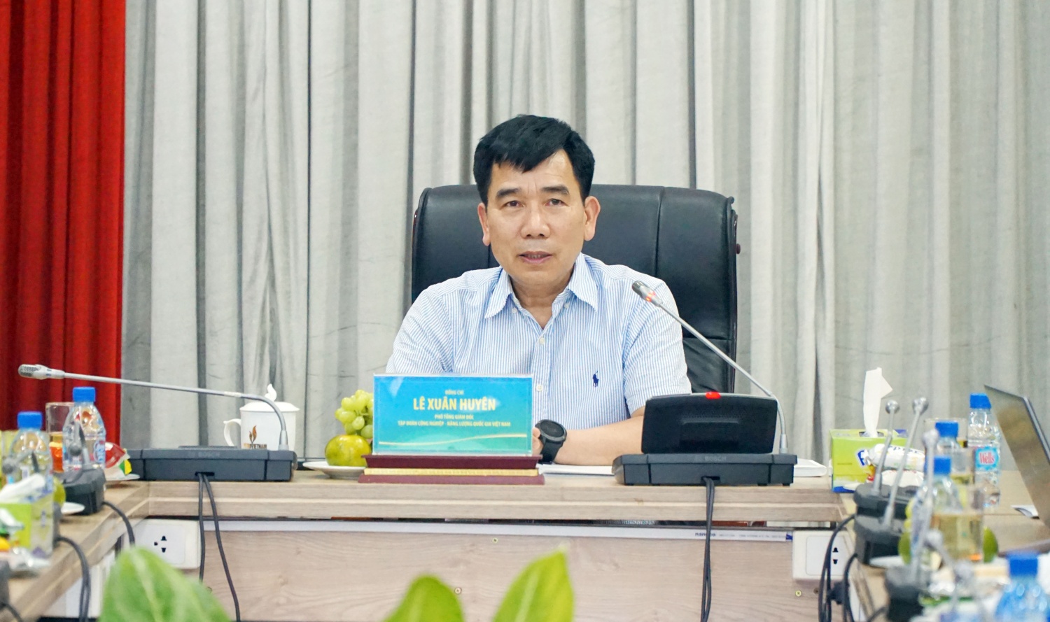 Phó Tổng Giám đốc Petrovietnam Lê Xuân Huyên phát biểu chỉ đạo Phó Tổng Giám đốc Petrovietnam Lê Xuân Huyên phát biểu chỉ đạo