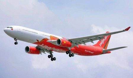Vietjet đón tàu bay thân rộng mới, nâng đội bay lên 121 chiếc