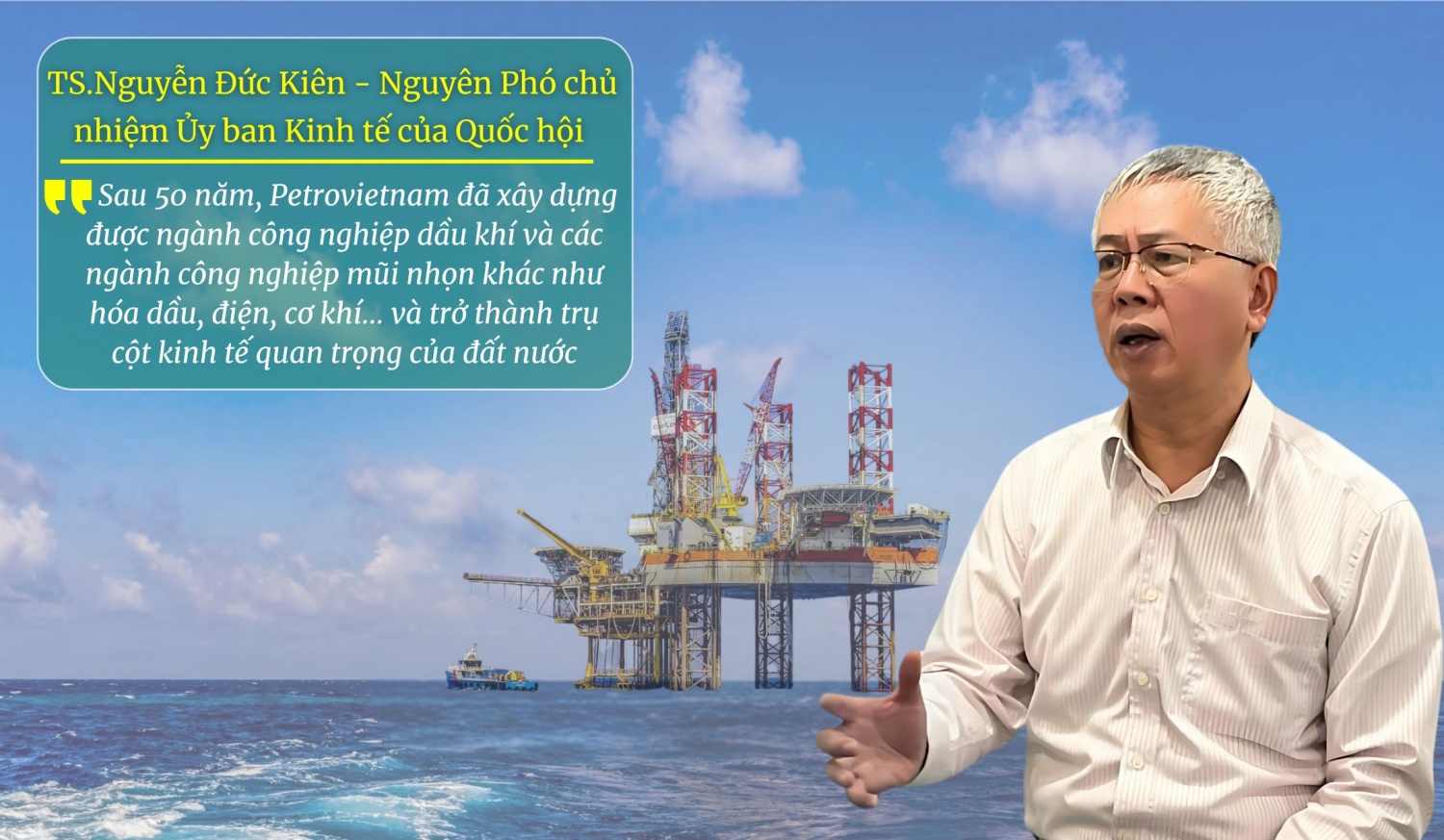 TS Nguyễn Đức Kiên: Petrovietnam đóng góp rất lớn vào nền kinh tế quốc gia TS Nguyễn Đức Kiên: Petrovietnam đóng góp rất lớn vào nền kinh tế quốc gia