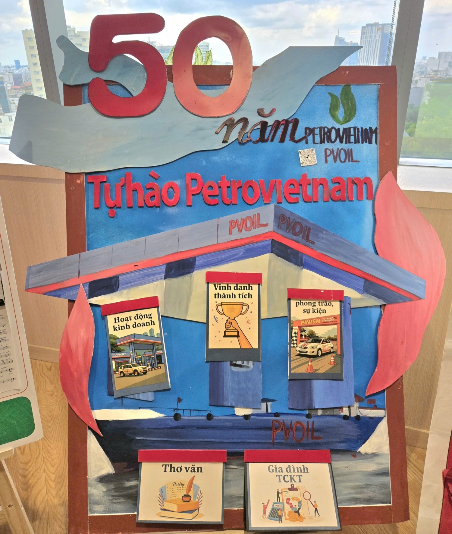 PVOIL: Sôi nổi cuộc thi Báo tường “50 năm – Tự hào Petrovietnam”