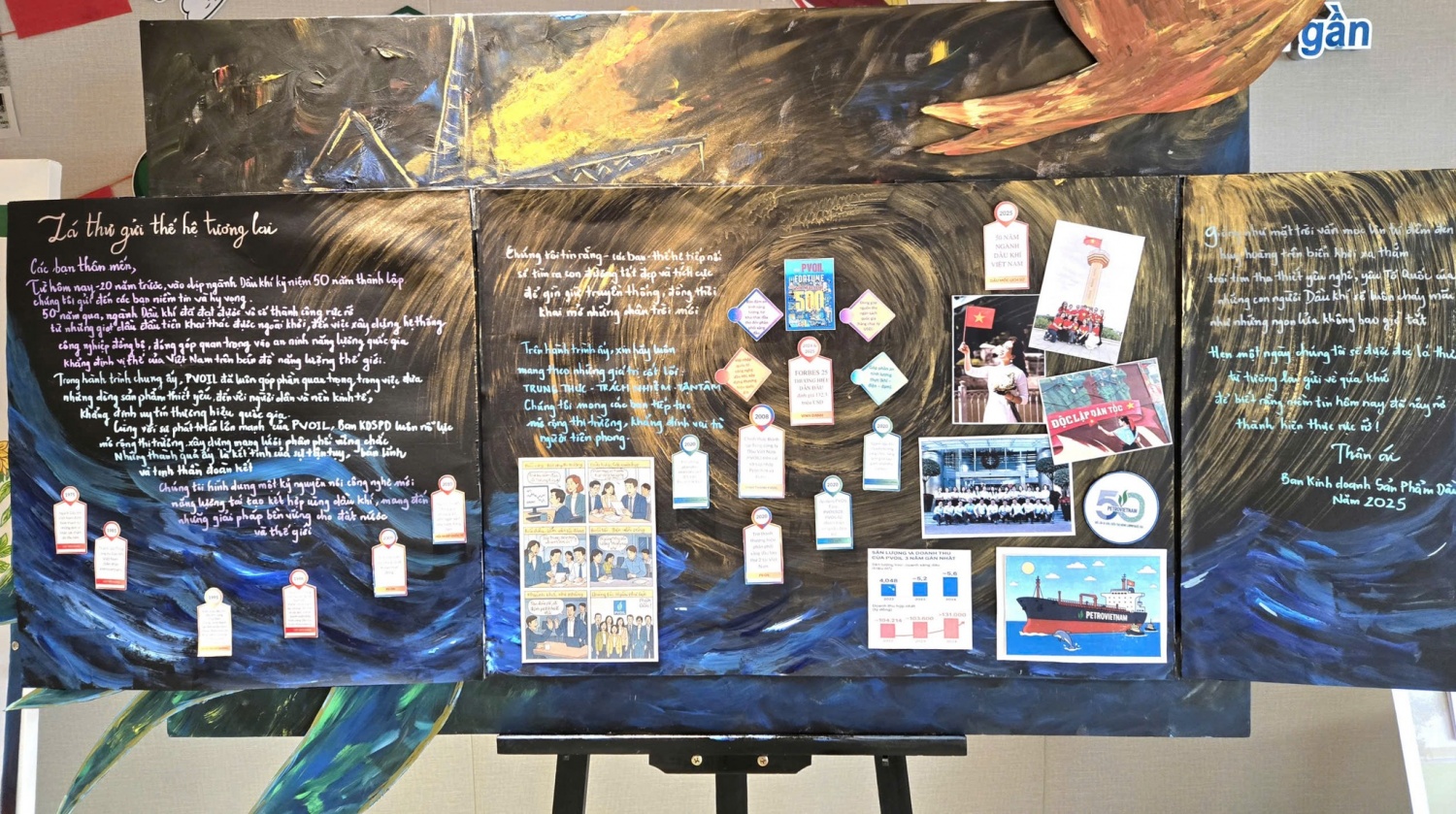 PVOIL: Sôi nổi cuộc thi Báo tường “50 năm – Tự hào Petrovietnam”