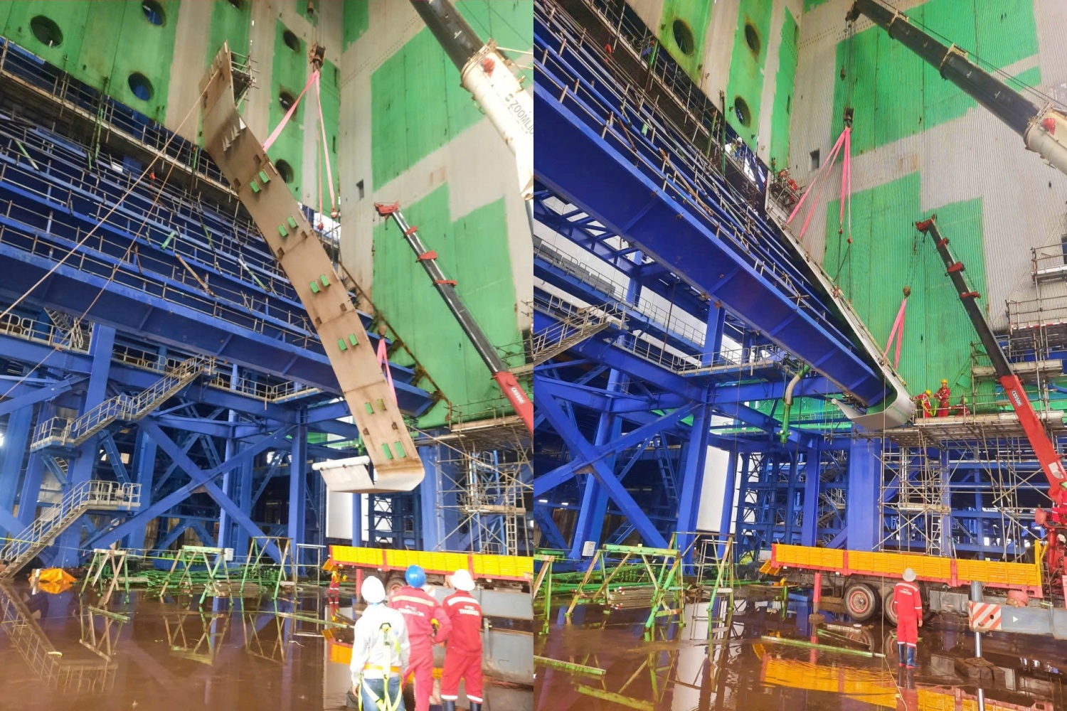 Dự án NMNĐ Long Phú 1: Lắp đặt vách lò hơi, bám sát tiến độ tổng thể Dự án NMNĐ Long Phú 1: Lắp đặt vách lò hơi, bám sát tiến độ tổng thể