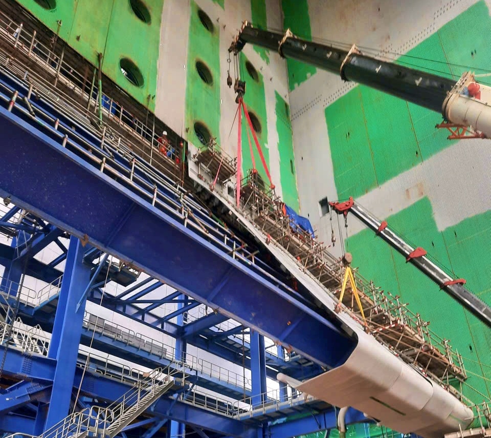 Dự án NMNĐ Long Phú 1: Lắp đặt vách lò hơi, bám sát tiến độ tổng thể Dự án NMNĐ Long Phú 1: Lắp đặt vách lò hơi, bám sát tiến độ tổng thể