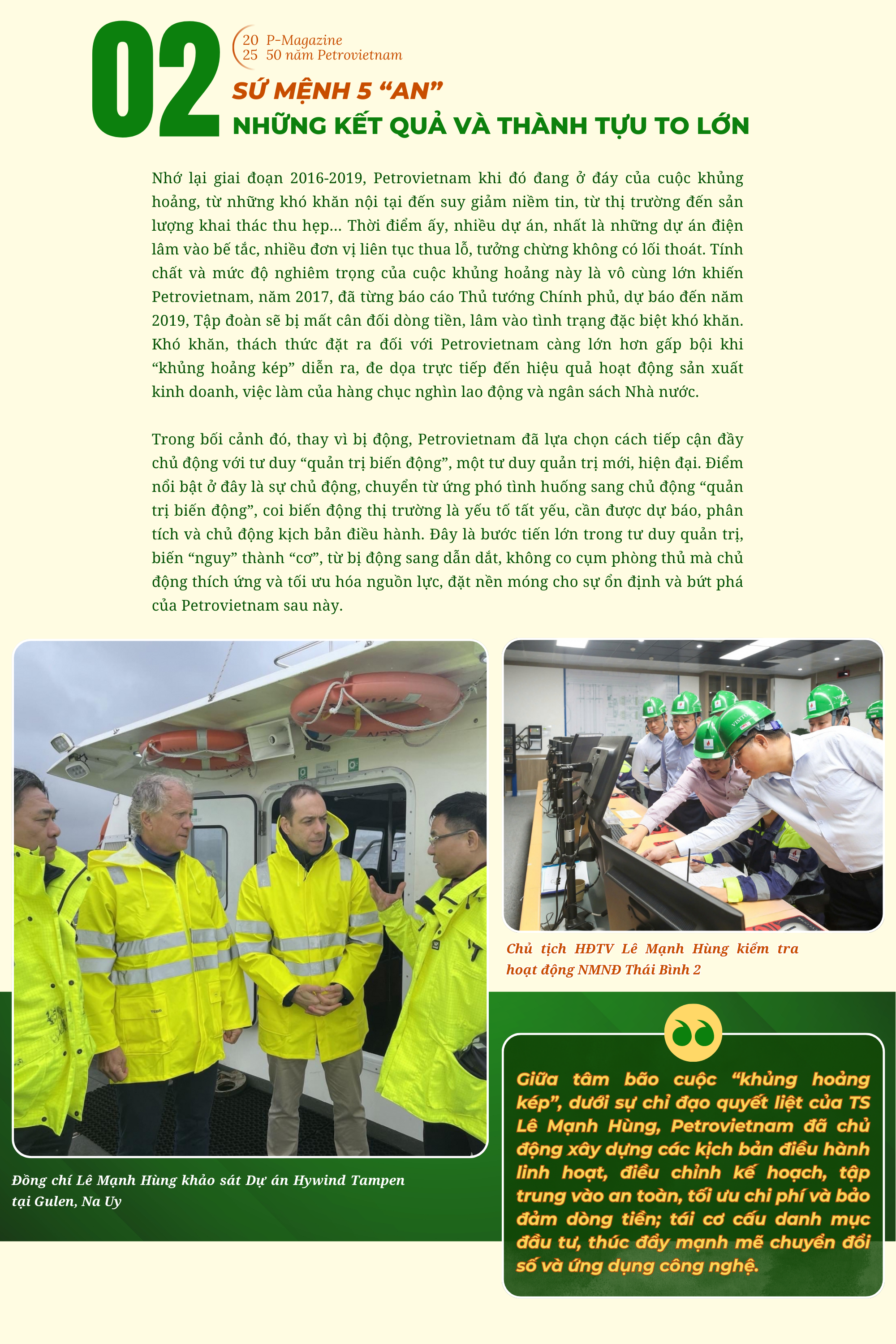 [P-Magazine] Dấu ấn kiến tạo phía sau thành công của Petrovietnam