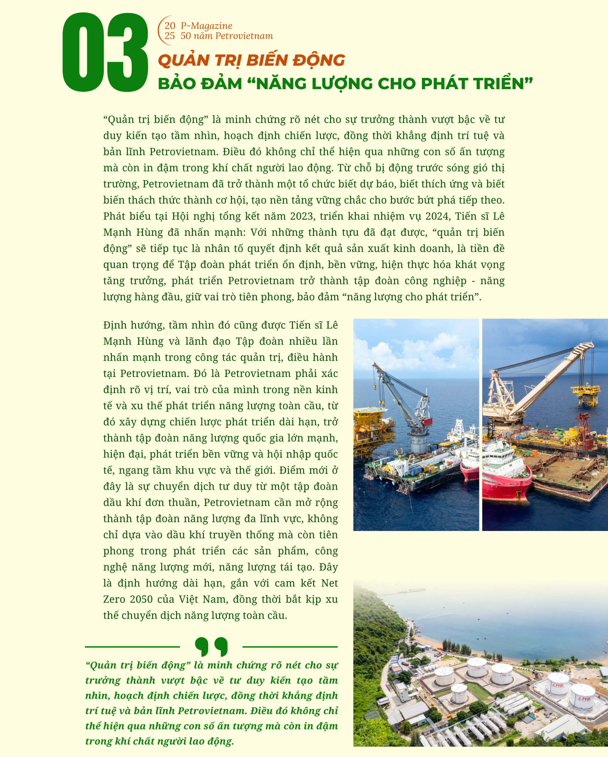[P-Magazine] Dấu ấn kiến tạo phía sau thành công của Petrovietnam