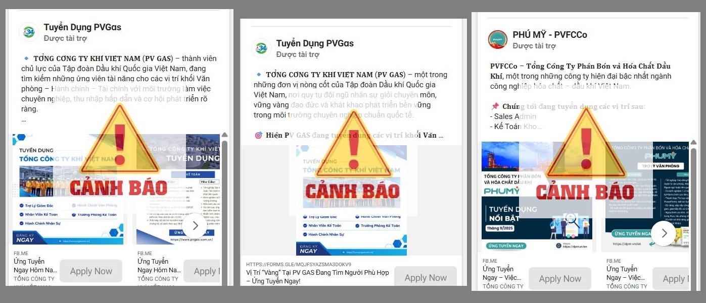 Tiếp tục cảnh báo nhiều fanpage giả mạo Petrovietnam và các đơn vị thành viên Tiếp tục cảnh báo nhiều fanpage giả mạo Petrovietnam và các đơn vị thành viên