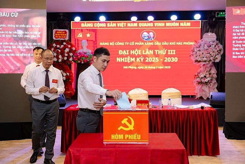 Đại hội Đảng bộ Công ty Cổ phần Xăng dầu Dầu khí Hải Phòng nhiệm kỳ 2025 - 2030