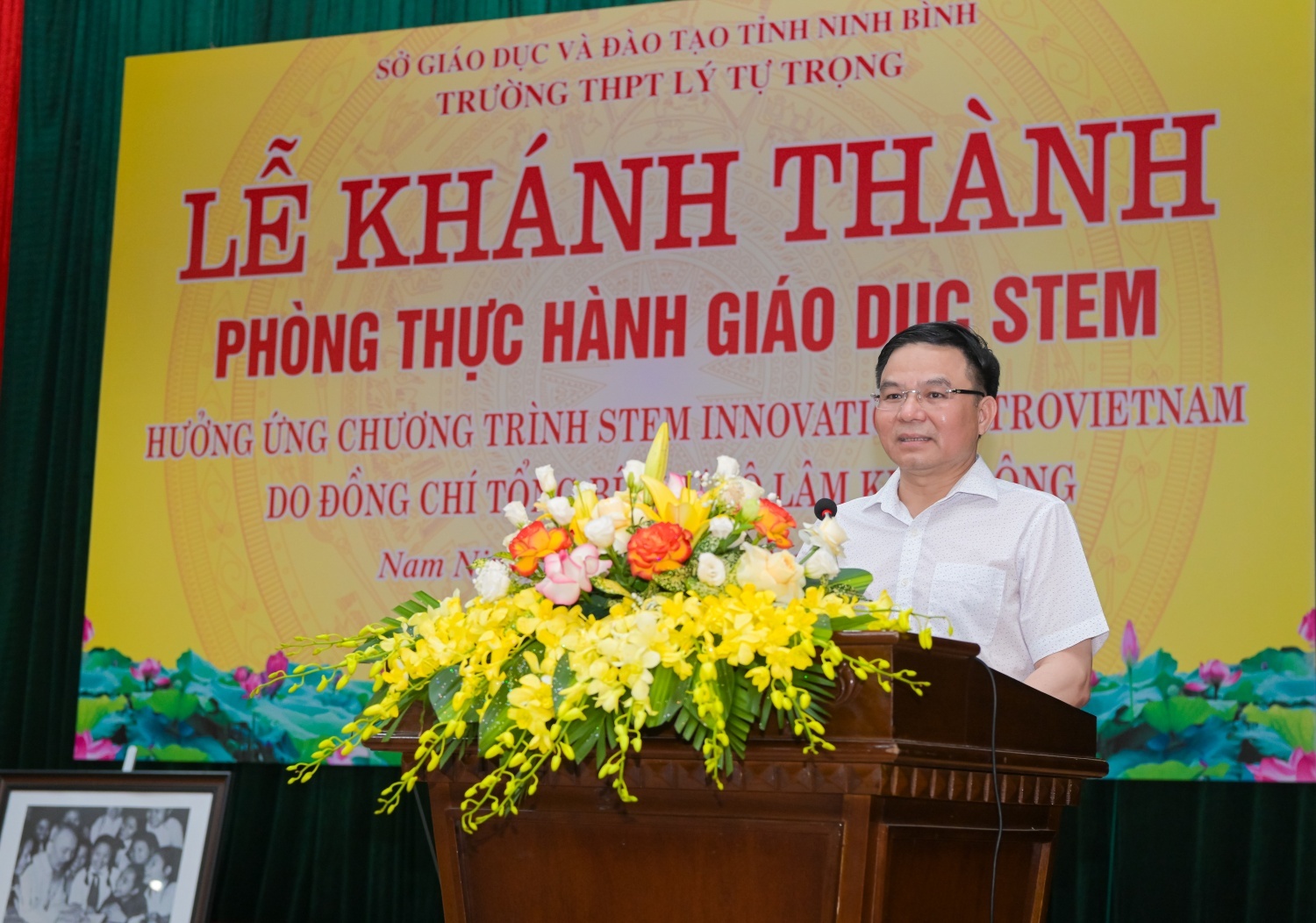 [Chùm ảnh] Petrovietnam/PV GAS khánh thành phòng thực hành STEM tại Trường THPT Lý Tự Trọng, Ninh Bình