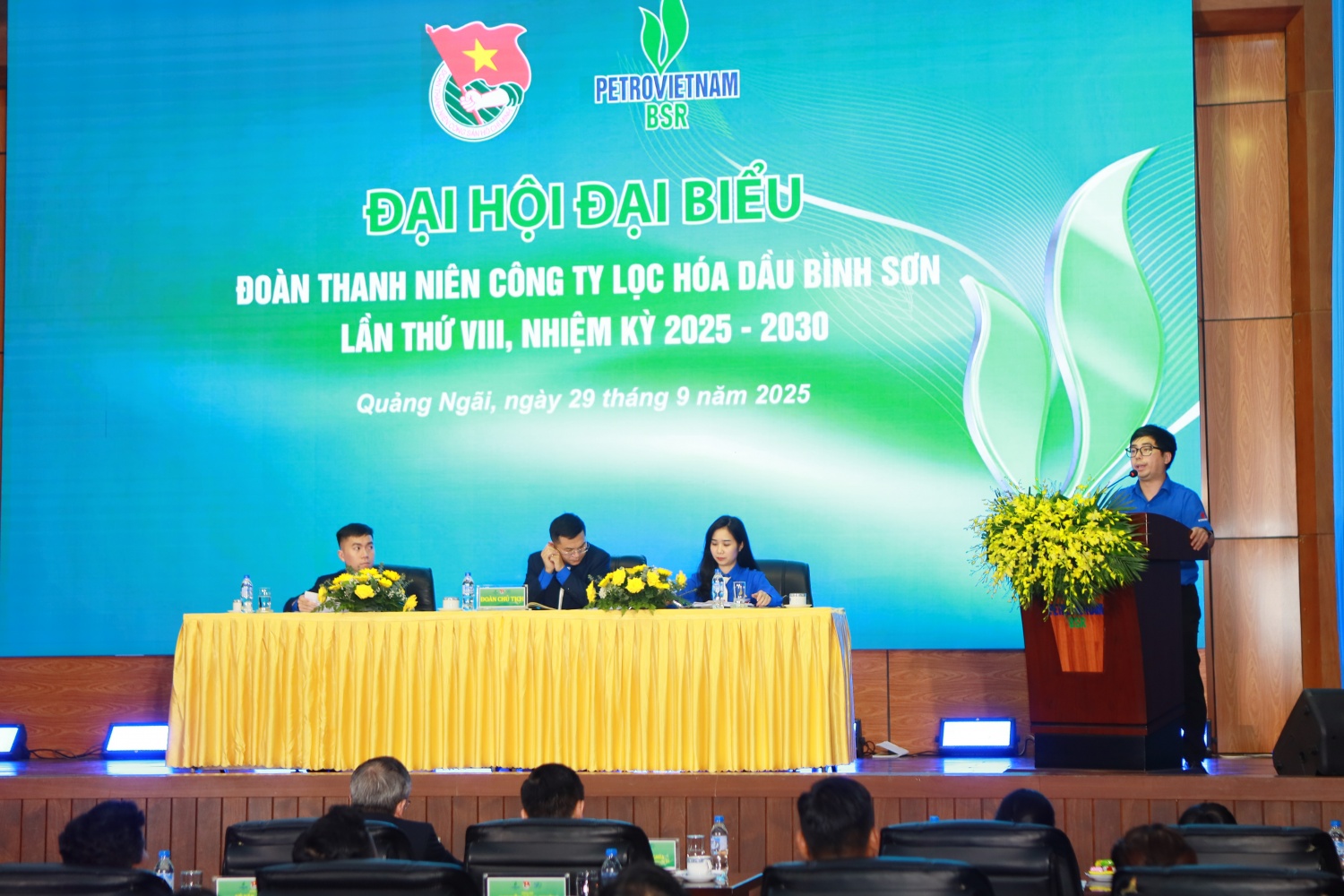 Đồng chí Phạm Đăng An - Bí thư Đoàn Thanh niên phát biểu đóng góp về công tác Đoàn Thanh niên BSR trong nhiệm kỳ mới.