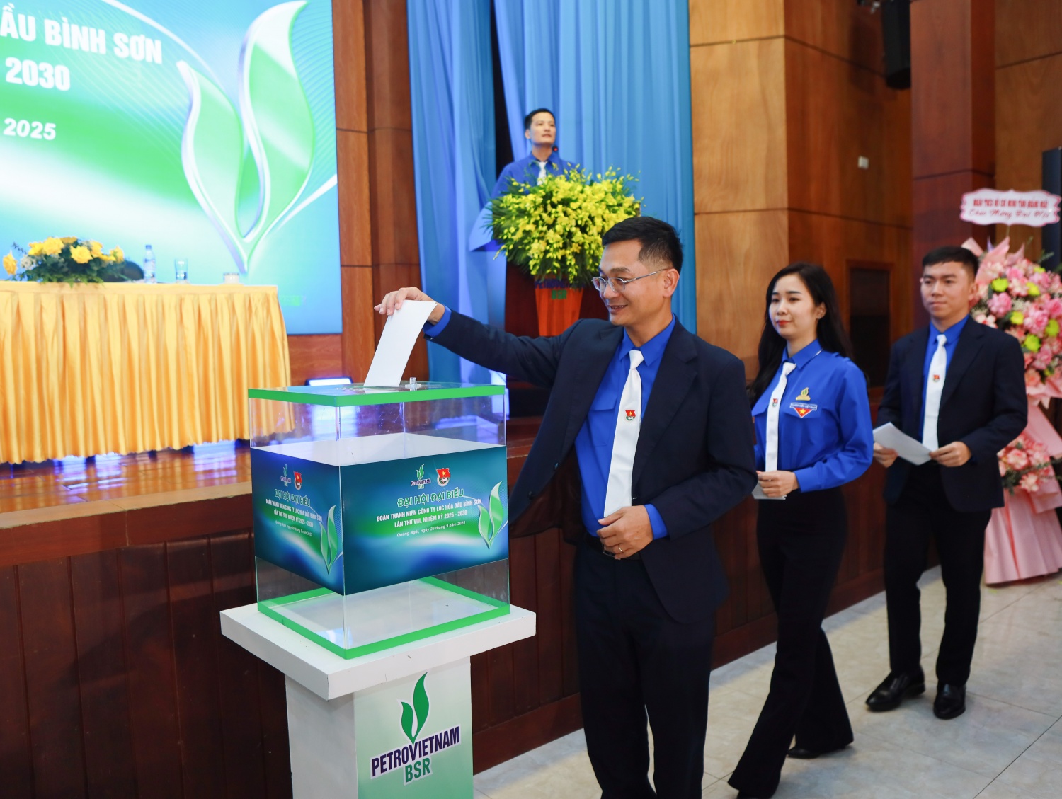 Đoàn Chủ tịch bỏ phiếu bầu Ban Chấp hành Đoàn Thanh niên BSr khóa VIII, nhiệm kỳ 2025 - 2030.