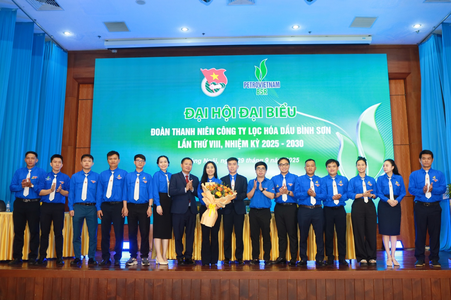 Ban Chấp hành Đoàn Thanh niên BSR khóa VIII, nhiệm kỳ 2025 - 2030 ra mắt Đại hội.