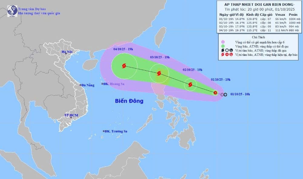 Bão số 11 có thể đổ bộ Biển Đông vào cuối tuần này