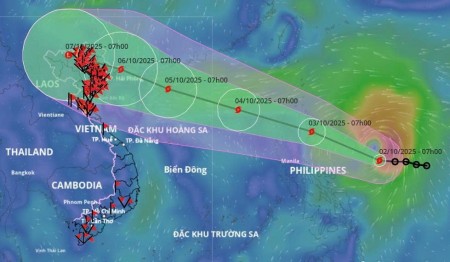 Bão Matmo mạnh lên cấp 12, khả năng ảnh hưởng trực tiếp đến miền Bắc